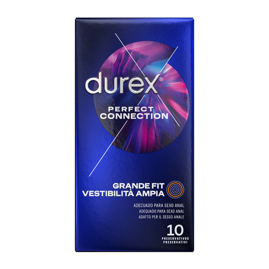 DUREX - CONEXIÓN PERFECTA SILICONA LUBRICACIÓN EXTRA 10 UNIDADES