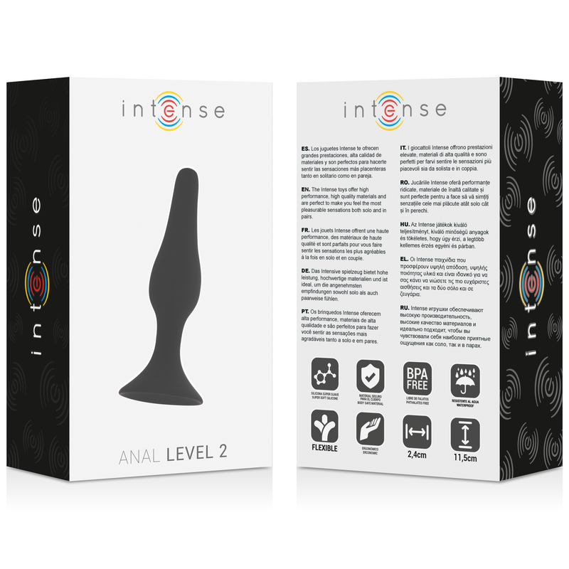 INTENSO - ANAL NIVEL 2 11.5CM NEGRO