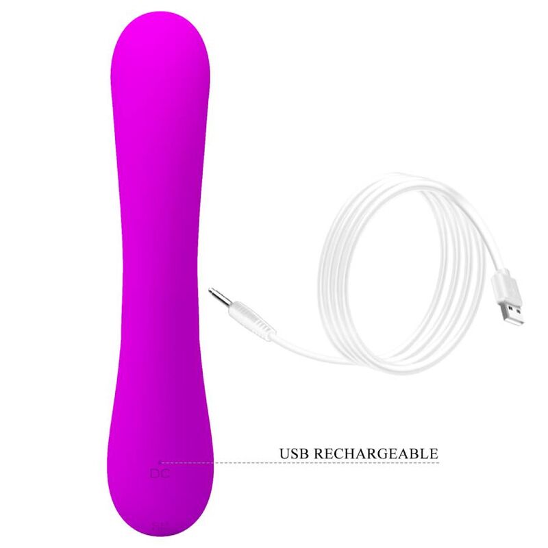 PRETTY LOVE - VIBRADOR Y SUCCIONADOR DE CLÍTORIS SINCERE SILICONA MORADA