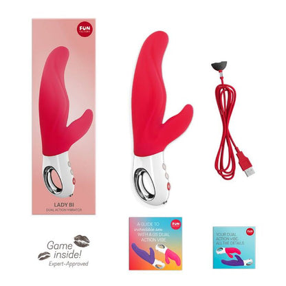 FUN FACTORY - LADY BI DUAL VIBRATOR INDIA RED