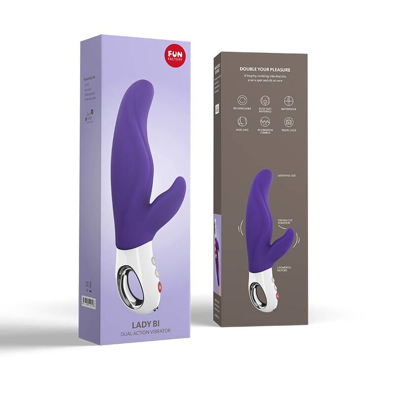 FUN FACTORY - LADY BI DUAL VIBRATOR VIOLET