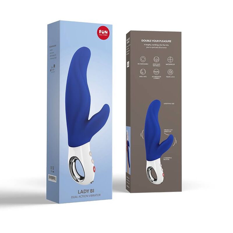 FUN FACTORY - LADY BI DUAL VIBRATOR ULTRAMARIN