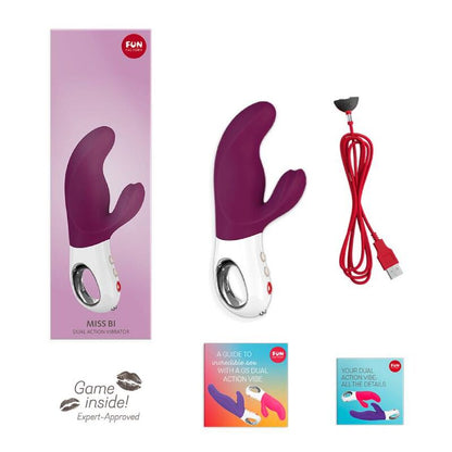 FUN FACTORY - MISS BI DOUBLE VIBRATEUR RAISIN BLANC