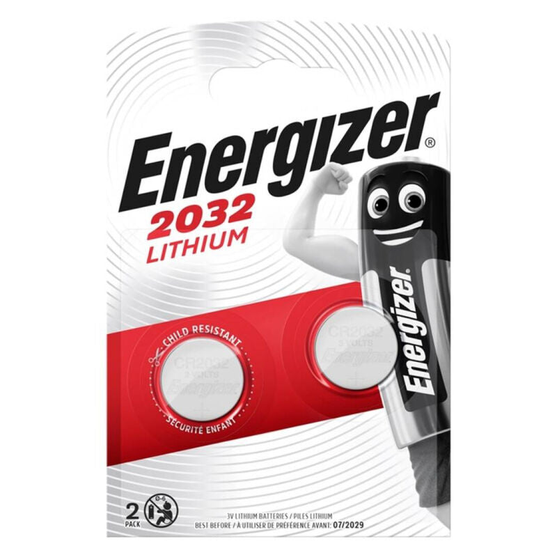 ENERGIZER - BATERIA BOTON LITIO CR2032 3V 2 UNIDADES