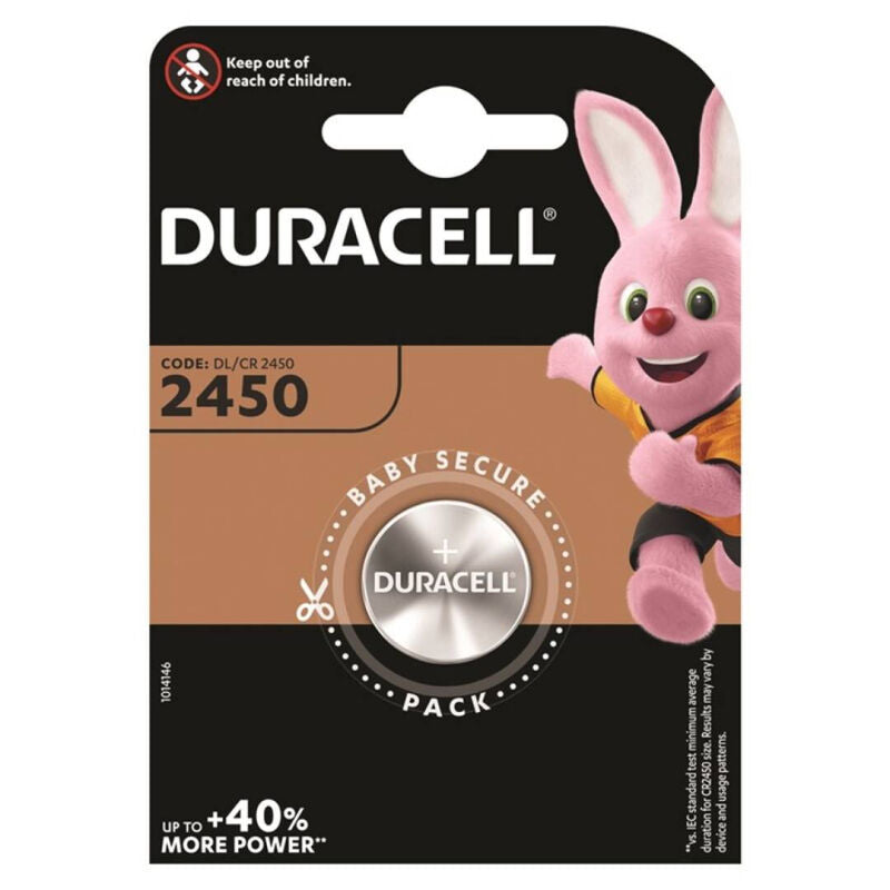 DURACELL - PILE BOUTON LITIO CR2450 3V 1 UNITÉ