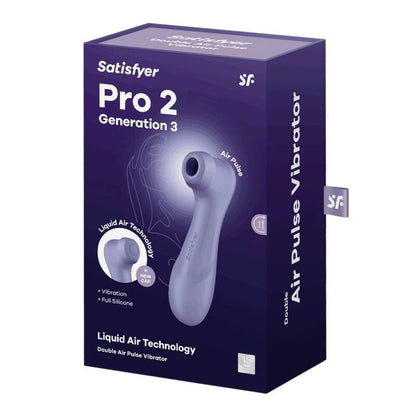 SATISFYER - PRO 2 GENERATION 3 LIQUID AIR TECHNOLOGY WINE RED