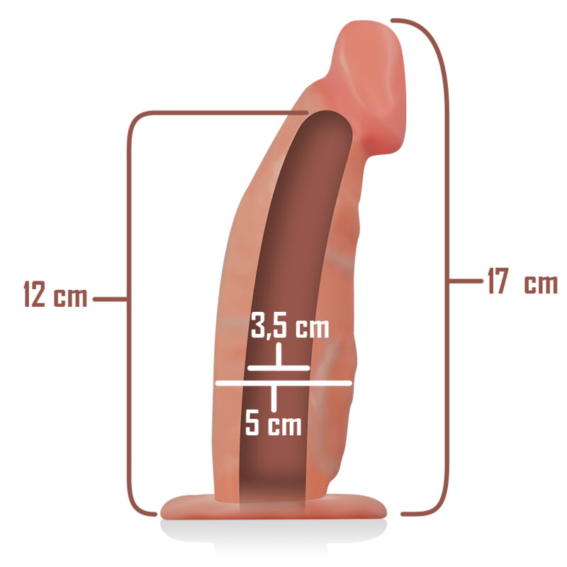 INTENSO - ARNÉS HUECO CON DILDO 18 X 3,5 CM