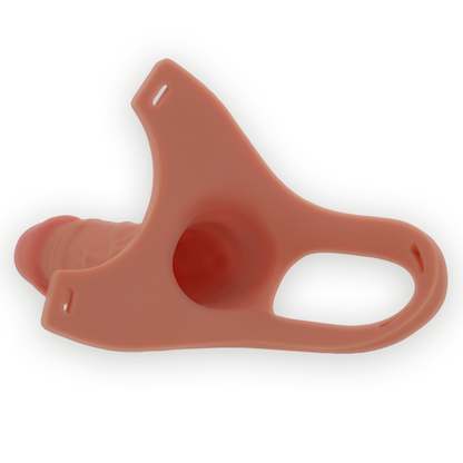 INTENSE - HARNAIS CREUX AVEC GODE SILICONE 16 X 3,5 CM