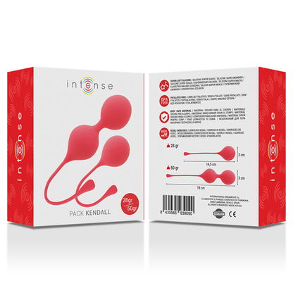 INTENSE - PACK DE BOULES DE KEGEL KENDALL ROUGE