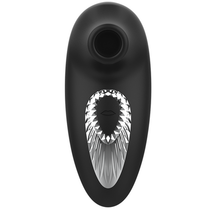 BLACK&amp;SILVER - DRAKE DELUXE VIBRADOR SUCCIONADOR RECARGABLE SILICONA NEGRO