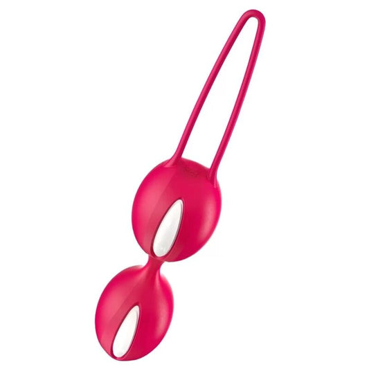 FUN FACTORY - DUO DE SMARTBALLS BLANC/ROUGE INDE