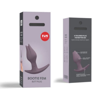 FUN FACTORY - BOOTIE FEMME FESSE ANAL PLUG TAUP FONCÉ