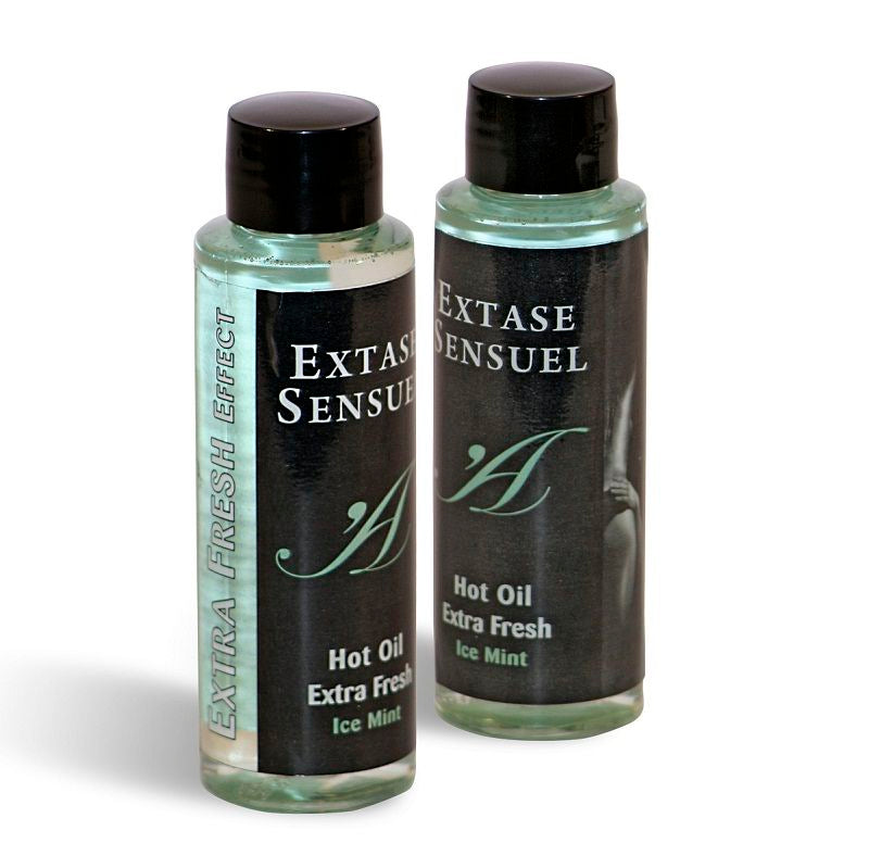 EXTASE SENSUAL - ACEITE DE MASAJE CON EFECTO HIELO EXTRA FRESCO 100 ML