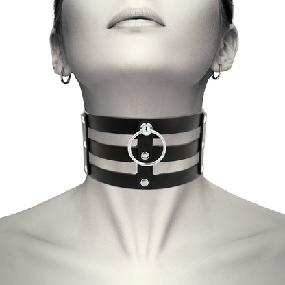 COQUETTE CHIC DESIRE - FETISH STYLE VEGAN LEATHER CHOKER