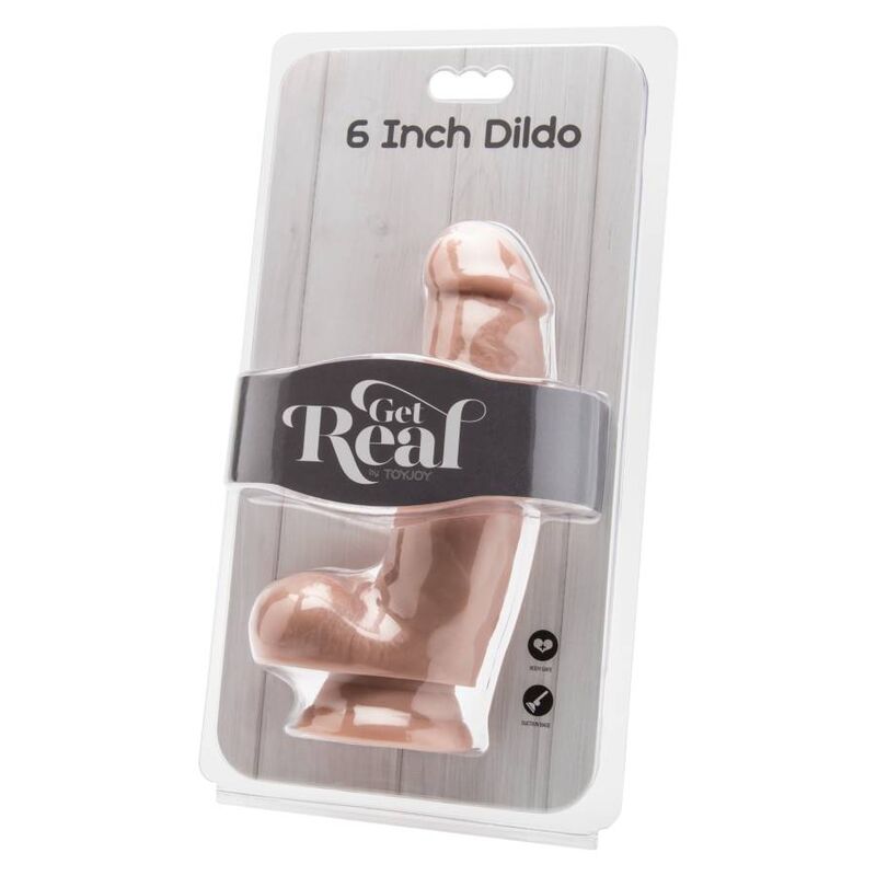 GET REAL - DILDO 12 CM AVEC PEAU DE COUILLES