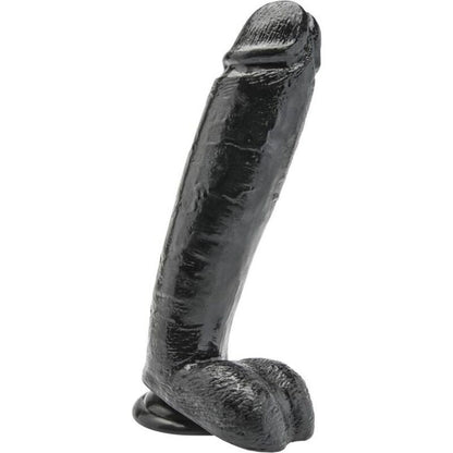 GET REAL - DILDO 25,5 CM CON BOLAS NEGRO