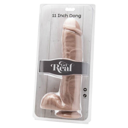 GET REAL - DILDO 28 CM AVEC PEAU DE COUILLES