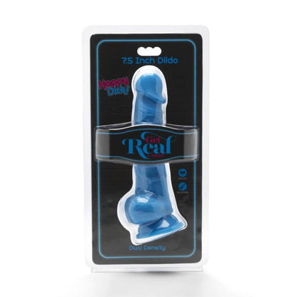 GET REAL - HAPPY DICKS 19 CM CON BOLAS AZULES