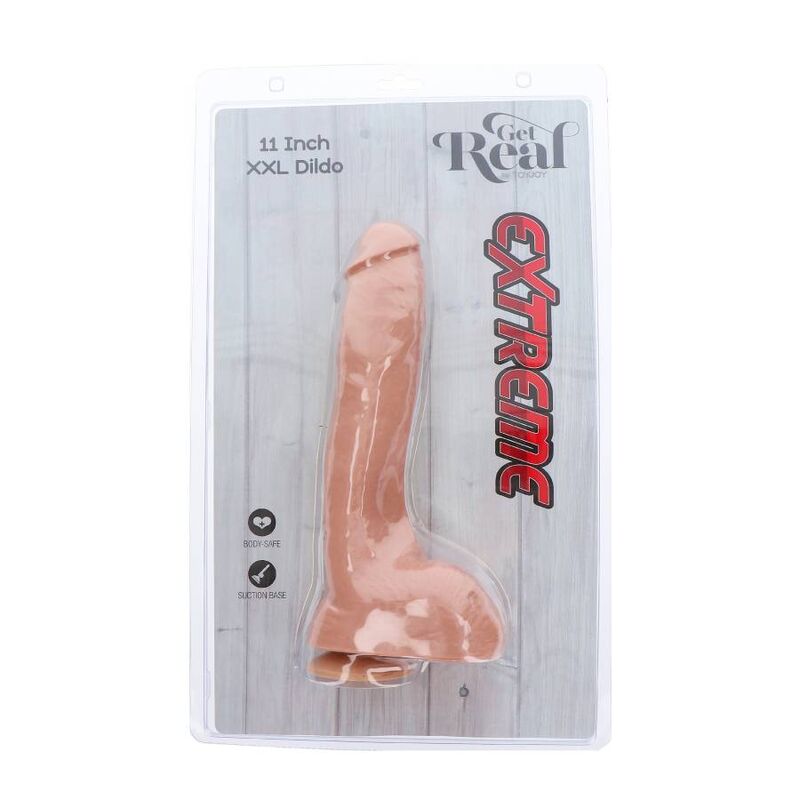 GET REAL - DILDO EXTRÊME XXL 28 CM PEAU