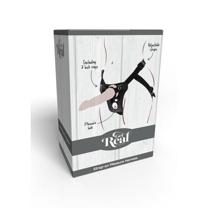 GET REAL - STRAP-ON PLEASURE HARNESS BLACK