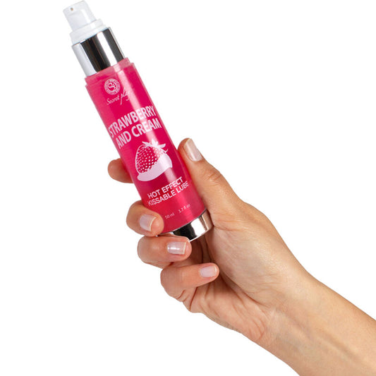 SECRETPLAY - LUBRIFIANT 2-1 EFFET CHALEUR FRAISE &amp; CRÈME 50 ML