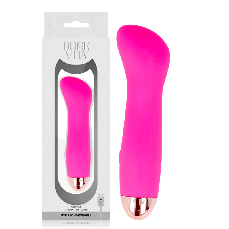 DOLCE VITA - VIBRADOR RECARGABLE ONE PINK 7 VELOCIDADES