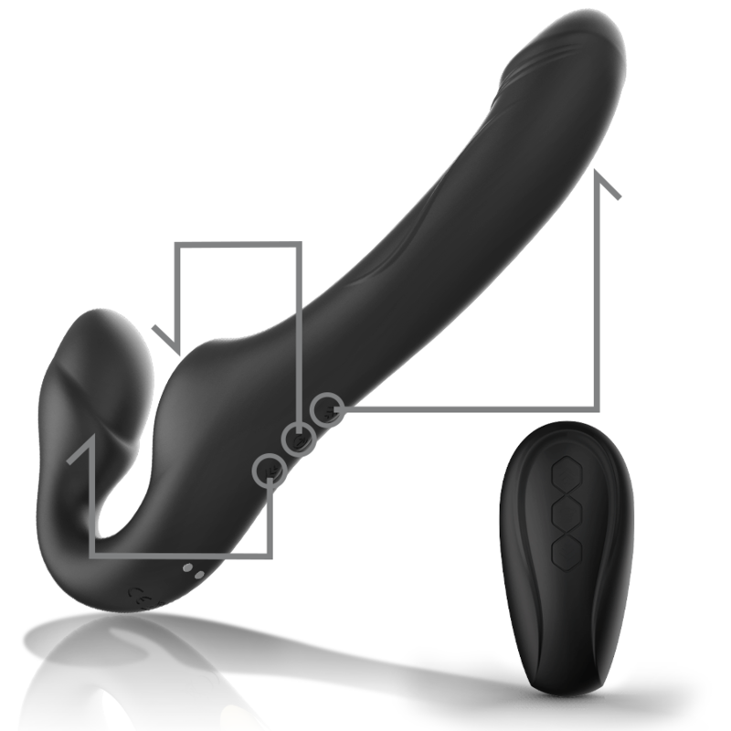 IBIZA - STRAPLESS VIBRATOR WITH REMOTE CONTROL PUSH BUTTON