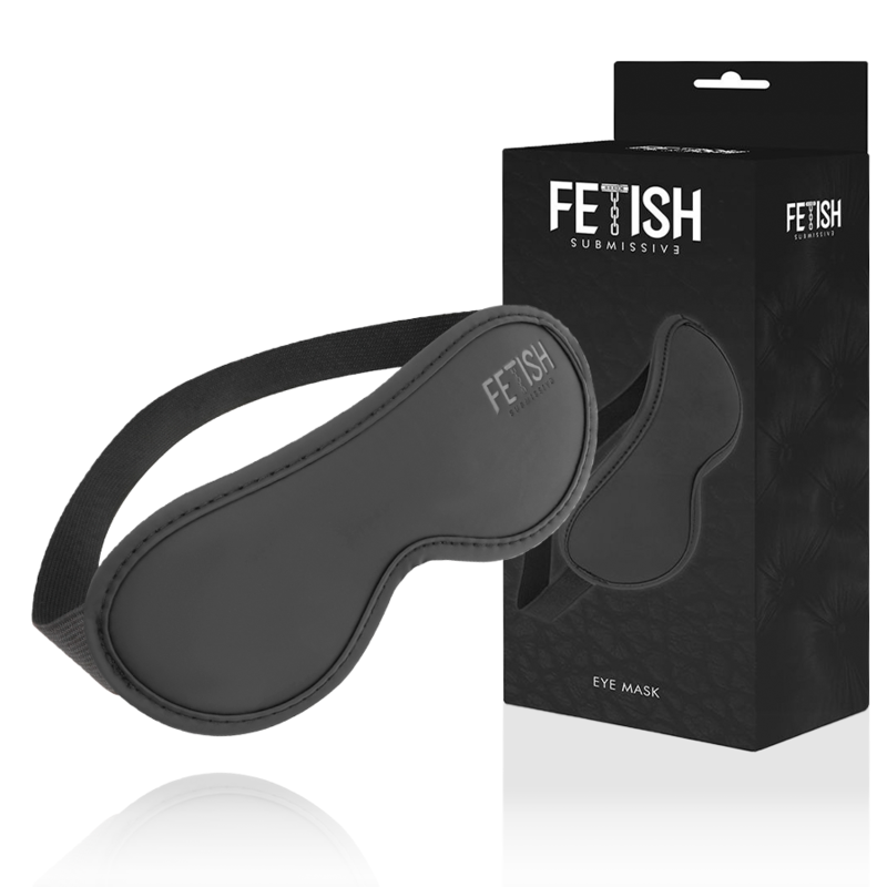 FETISH SUBMISSIVE - VEGAN LEATHER EYE MASK II WITH NOPRENE LINING