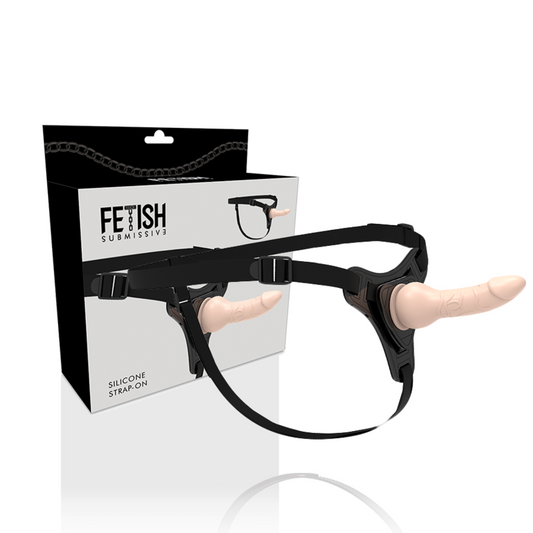 FETISH SUBMISSIVE HARNESS - FLESH REALISTIC SILICONE 16 CM