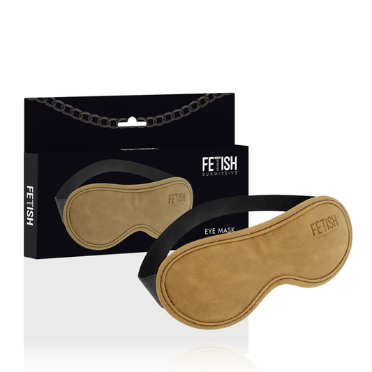 FETISH SUBMISSIVE ORIGEN - MASQUE EN CUIR VEGAN AVEC DOUBLURE EN NÉOPRÈNE