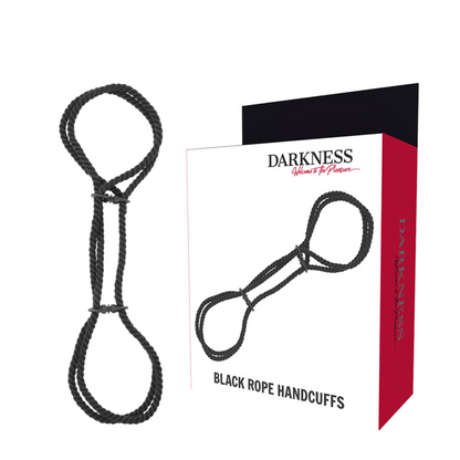 DARKNESS - 100% COTTON ROPE HANDCUFFS OR ANKLES