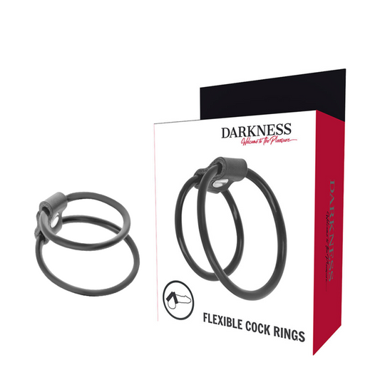 DARKNESS - ANILLOS DÚO POTENCIADORES PARA EL PENE.