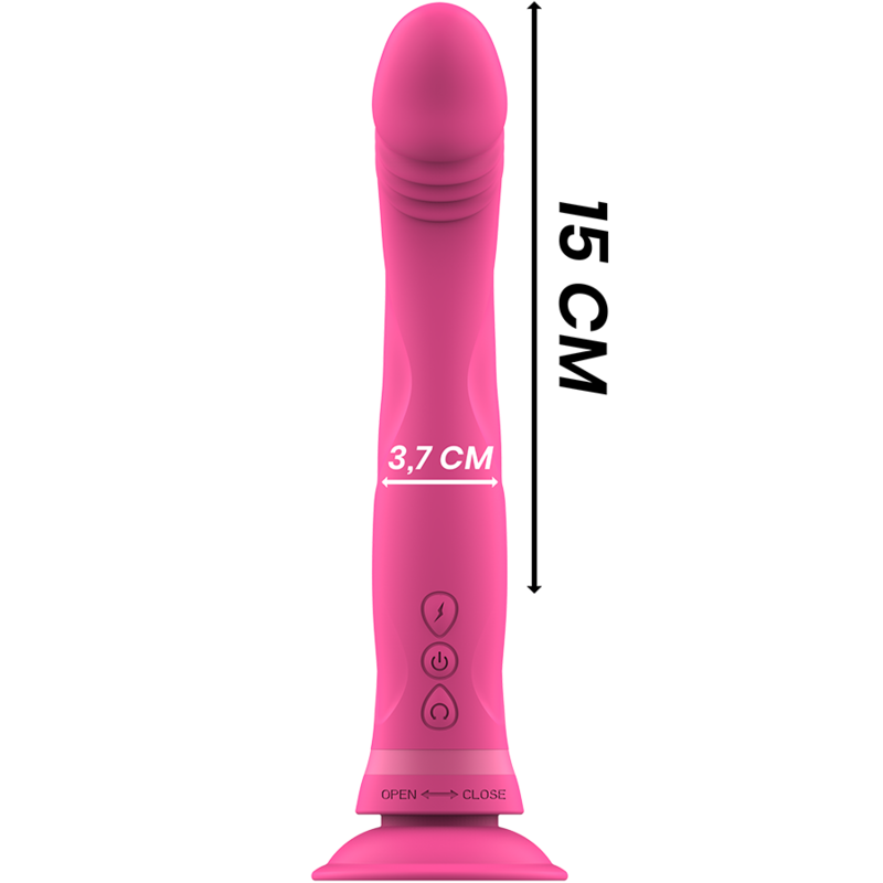 INTENSE - GODE VIBRANT EN SILICONE ROSE MICHELANGELO