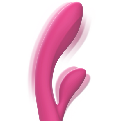 INTENSE - VIBRADOR LUIGI RABBIT SILICONA LÍQUIDA ROSA