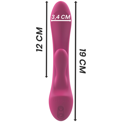 INTENSE - VIBRADOR LUIGI RABBIT SILICONA LÍQUIDA ROSA