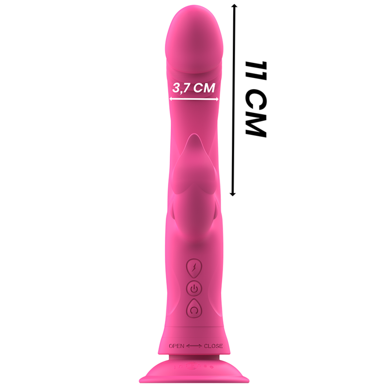 INTENSE - JULIO RABBIT VIBRATOR PINK SILICONE