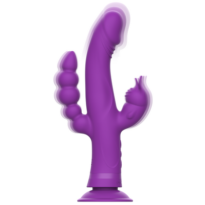 INTENSE - VIBRADOR CASANOVA RABBIT SILICONA TRIPLE MOTOR MORADO