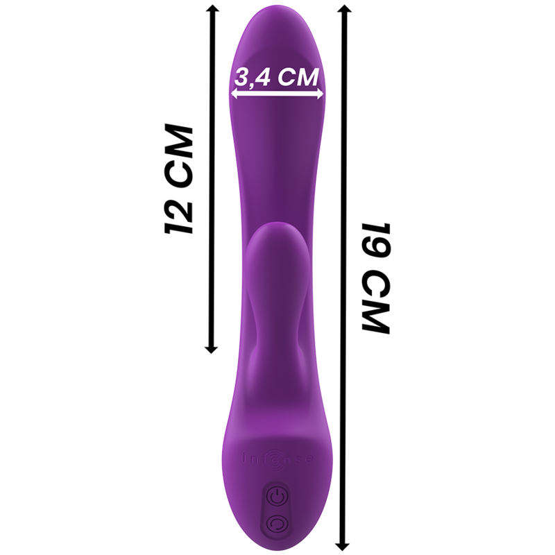 INTENSE - VIBRADOR LUIGI RABBIT SILICONA LIQUIDA MORADO