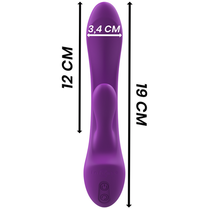 INTENSE - VIBRATEUR LAPIN EN SILICONE LIQUIDE LUIGI VIOLET