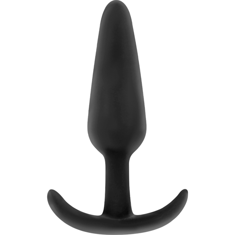 BLACK&amp;SILVER - PLUG ANAL EN SILICONE HANSEL AVEC PETITE POIGNÉE