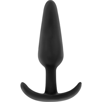 BLACK&amp;SILVER - PLUG ANAL EN SILICONE HANSEL AVEC PETITE POIGNÉE