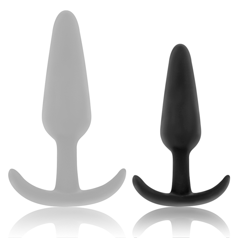 BLACK&amp;SILVER - PLUG ANAL EN SILICONE HANSEL AVEC PETITE POIGNÉE