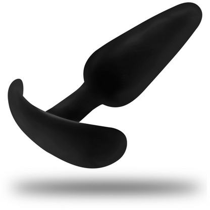 BLACK&amp;SILVER - PLUG ANAL EN SILICONE KAEL AVEC MANCHE MOYEN