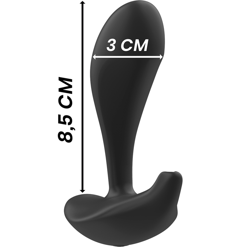 BLACK&amp;SILVER - DWAYNE PLUG ANAL SILICONE TÉLÉCOMMANDE