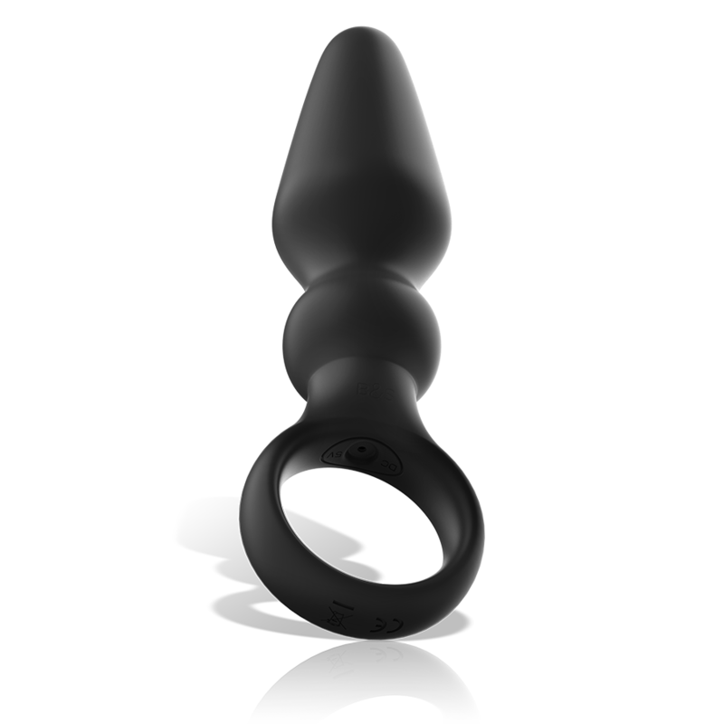 BLACK&SILVER - OZZY POWERFUL SILICONE ANAL PLUG