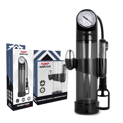 PUMP ADDICTED - RX9 BLACK ERECTION PUMP WITH VIBRATOR