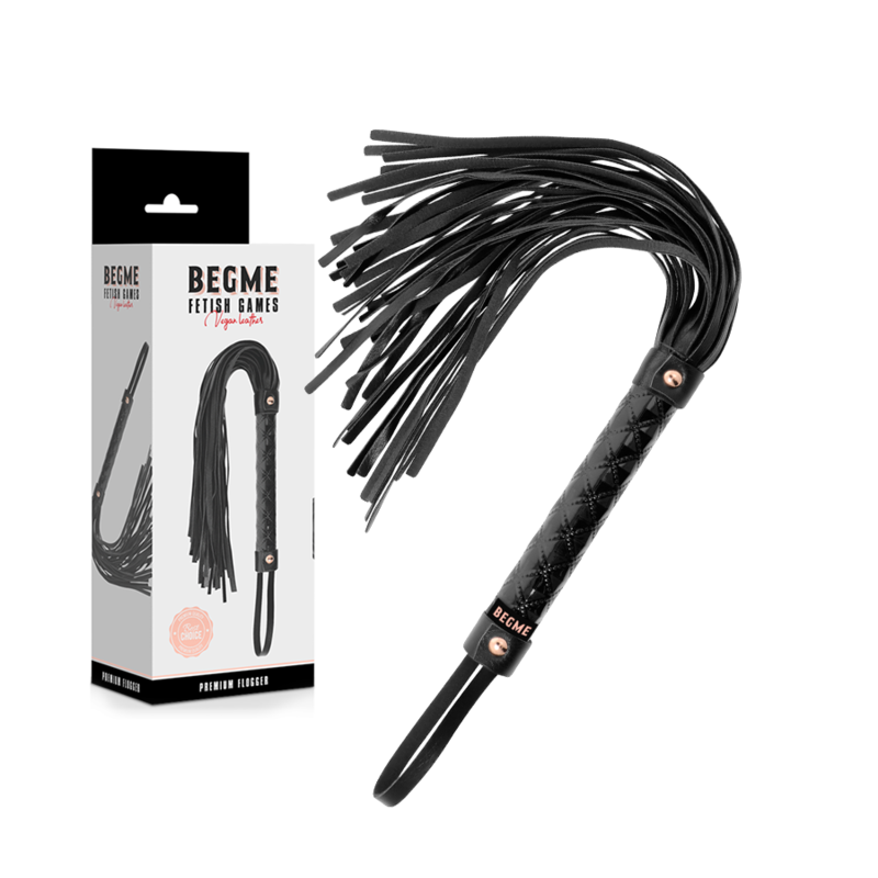 BEGME - FLOGGER EN CUIR VÉGÉTALIEN ÉDITION NOIRE