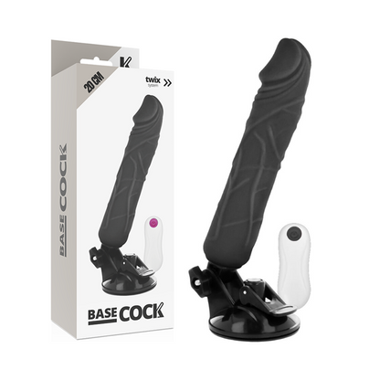 BASECOCK - VIBRATEUR RÉALISTE TÉLÉCOMMANDÉ CHAIR 20 CM -O- 4 CM