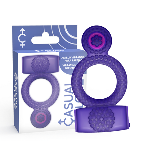 CASUAL LOVE - RING VIBRATING DOUBLE PLEASURE PURPLE