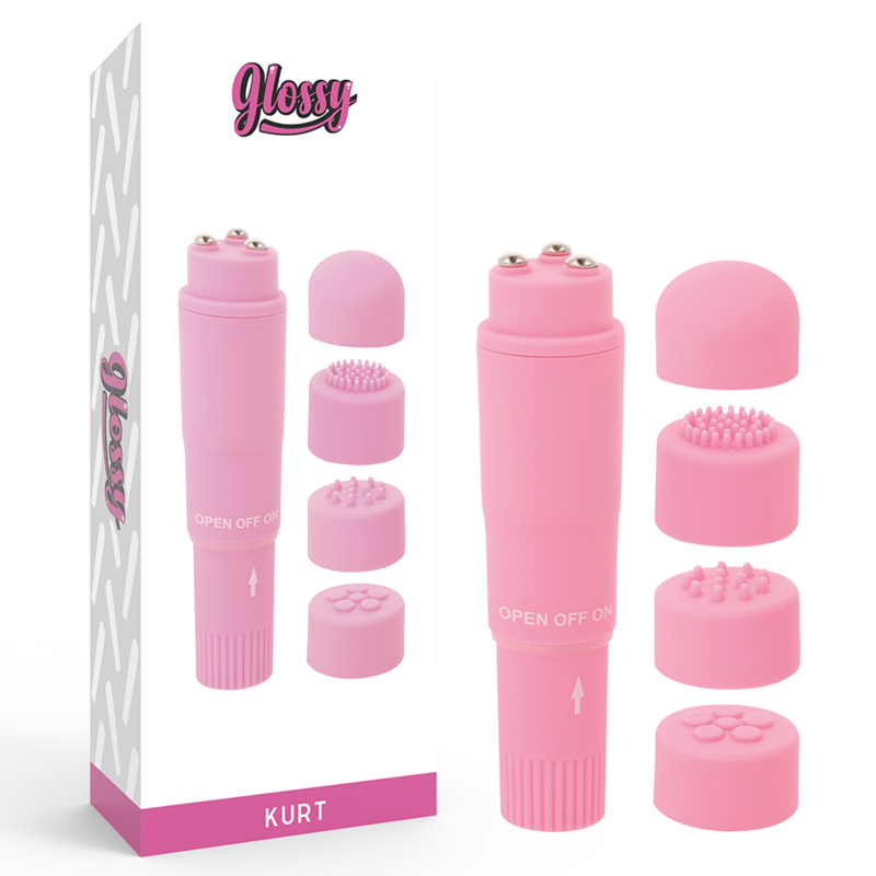 GLOSSY - KURT POCKET MASSAGER PINK